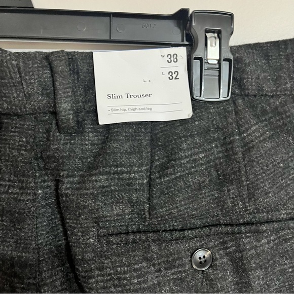 NWT Men’s Goodfellow & Co Black And Gray Patterned Slim Fit Trouser Size 38 X 32 - Picture 2 of 7